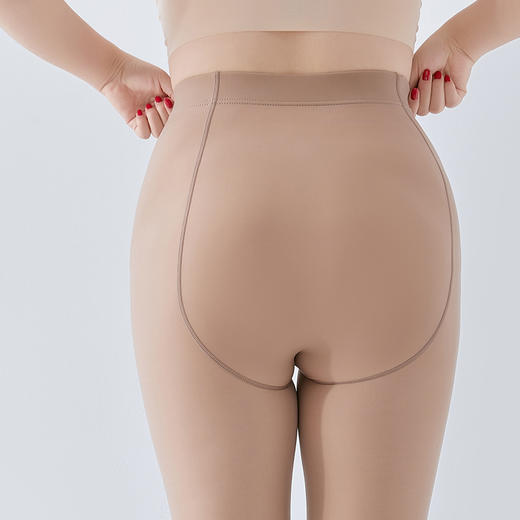 SN-xgdsgw_MINMIN加肥加大码高密水光袜面膜袜打底连裤袜子女肉色光腿神器奶茶 商品图2