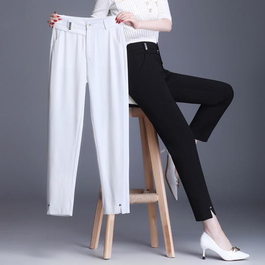 OL通勤风，西装裤宽松职业上班高腰休闲大码裤NSM7013 商品图2
