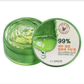 the SAEM得鲜芦荟胶正品青春痘补水保湿滋润膏睡眠面霜面膜300ml