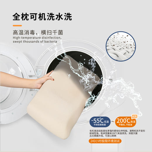 【嘉莉娅硅胶枕】侧仰多功能枕    360°全透氧科技  会呼吸的枕头 体工学柔软弹性型设计  尺寸误差1cm左右 商品图2