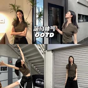 经典单品 | 黑白双拼五分阔腿裤，简约率性超出片💞