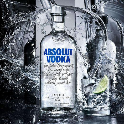 瑞典绝对伏特加洋酒原味 40度1L*1瓶/2瓶 商品图1