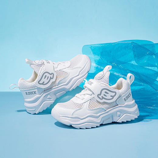 B.Duckl小黄鸭童鞋儿童夏季新款男女童防滑透气潮鞋子 B1483073 商品图4