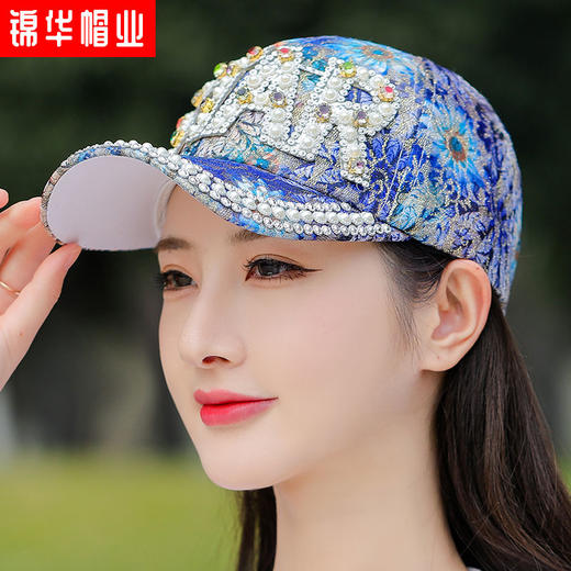 TZW-帽子女夏天遮阳棒球帽女士新款洋气鸭舌帽子名族风帽子女凉帽 商品图3