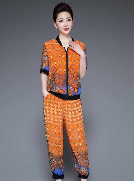 潮流舒适时尚套装中年休闲个性优雅HXGLR2129-1 商品图6