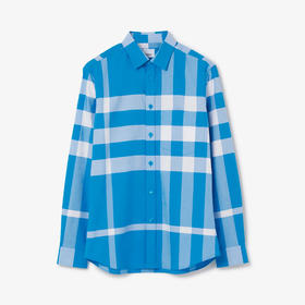 BURBERRY 巴宝莉 男士格纹弹力棉府绸长袖衬衫 格子 8065973 B5375