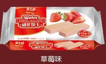 嘉士利威化饼干士多啤梨草莓味115g（6901180581683） 商品图0