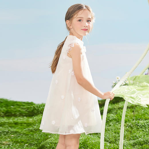 【110-160】女童夏款网纱仙女公主连衣裙马骑顿旗下LAVI 商品图6