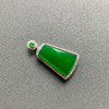 高冰种阳绿翡翠平安无事牌18k白金钻石镶嵌 商品缩略图3