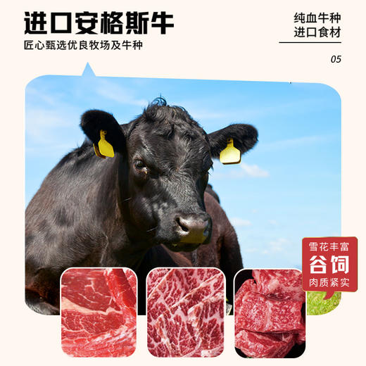 喜辉｜安格斯牛肉饼/黑胡椒味半成品汉堡早餐/家用无淀粉纯牛肉冷链配送 商品图2