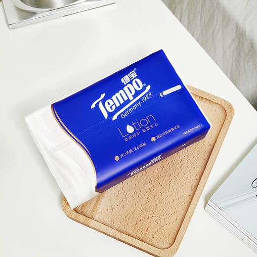 f『得宝Tempo』lotion抽取式乳霜纸面巾纸70抽四层4包*3提 共12包 商品图7