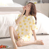 可人儿夏季短袖睡衣女士夏天薄款全棉短裤少女大码家居服套装 商品缩略图0