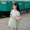 贝贝怡女童清新甜美短袖连衣裙夏季新款女孩拼接网纱裙儿童公主裙 商品缩略图6