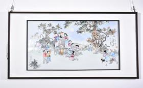 粉彩太平窑瓷板