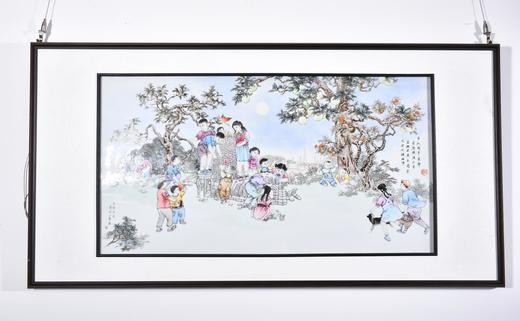 粉彩太平窑瓷板 商品图0