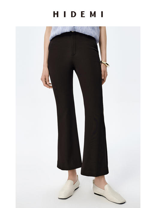 HIDEMI 超显瘦微喇叭中腰九分弹力神裤 商品图0