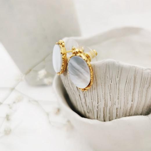 北京仓｜Elise Tsikis-Panagia-白贝母 耳环［法国设计师］ 商品图2