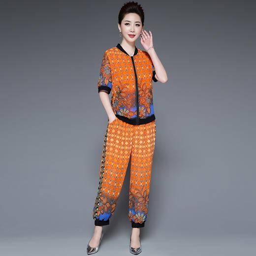潮流舒适时尚套装中年休闲个性优雅HXGLR2129-1 商品图3
