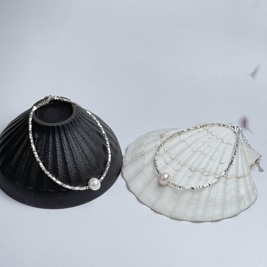 珍珠手链-碎银白色珍珠 商品图0