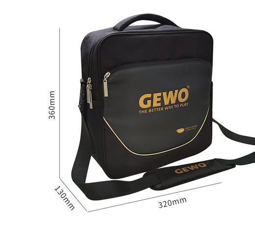 杰沃GEWO 捷沃 PB-方包 单肩斜挎包 乒乓球教练训练比赛方包（内涵独立鞋仓） 商品图5