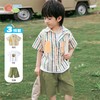 贝贝怡男童夏季衬衫套装新款洋气时髦帅气衬衫外套短袖短裤三件套232T2595 商品缩略图3