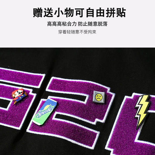 一口价【新款DSY】大依优型大码定制魔术贴图案T恤短袖T恤打底夏季新品套头运动韩版半袖 商品图3