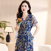 碎花连衣裙气质修身显瘦洋气别致年轻妈妈长裙CLYZ23111-1 商品缩略图11