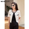 NEELLY纳俪商场同款夏季气质撞色小香风设计感薄款短袖上衣外套N23044C03343 商品缩略图2
