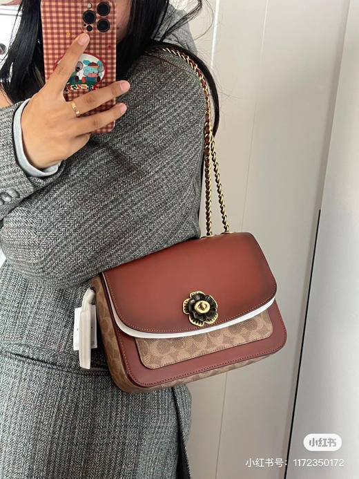 蔻驰山茶花 棕色 商品图6