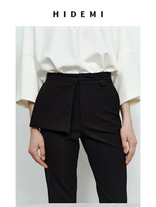 HIDEMI 经典腰包款设计感极简显瘦九分神裤 商品图2