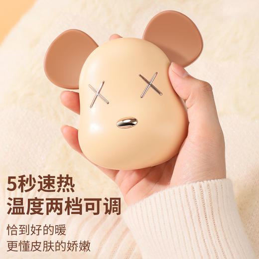 二合一便携式移动电源暖宝宝新款暴力熊暖手宝秋冬保暖卡通充电宝 商品图2