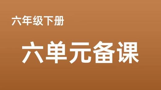 刘锦怡|六下六单元语言文字积累与梳理 商品图0