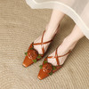 粗跟尖头凉鞋，时尚包头后空中跟女鞋BY-H9019 商品缩略图3