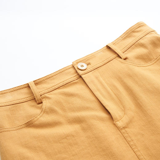 谜底时尚包臀裙2023夏新款纯色修身短款波浪裙边半身裙232MB0692 商品图3