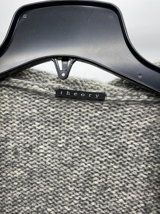 THEORY/希尔瑞   女士大翻领长袖羊毛针织开衫 商品图2