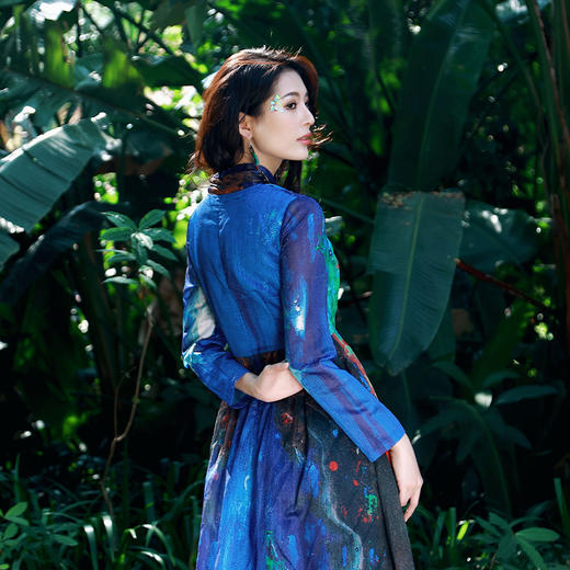  洱海泪印花连衣裙 |时尚高颜值款式 | 现货加急发 商品图3