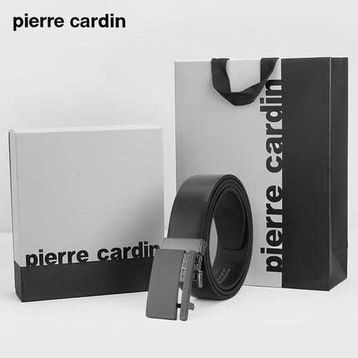 皮尔卡丹男士皮带新潮2023款牛皮腰带镂空潮 商品图3