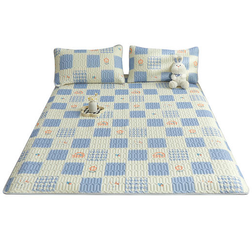 【三件套！天然冰丝乳胶凉席】夏季儿童婴儿天然冰丝乳胶凉席 清爽入睡 凉而不冰 Q弹舒软 搭配同款枕套 可机洗 三件套 学生宿舍 商品图4