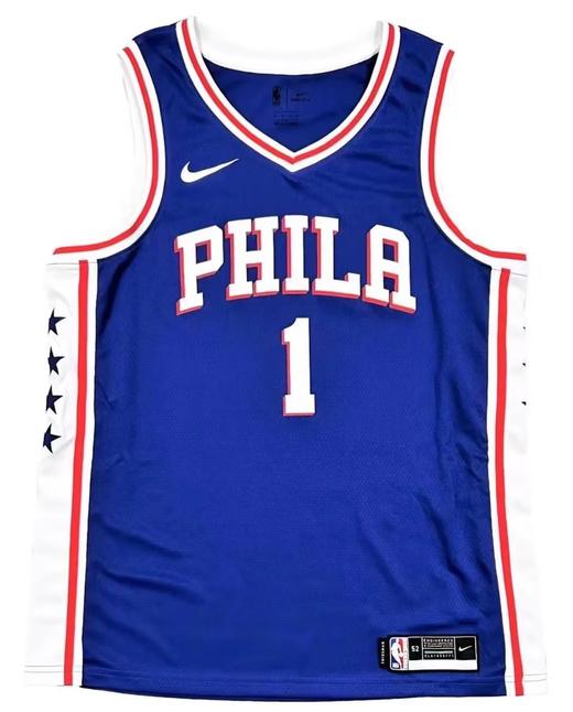 收藏系列 哈登 76人队1号蓝色 亲笔签名球衣 商品图5