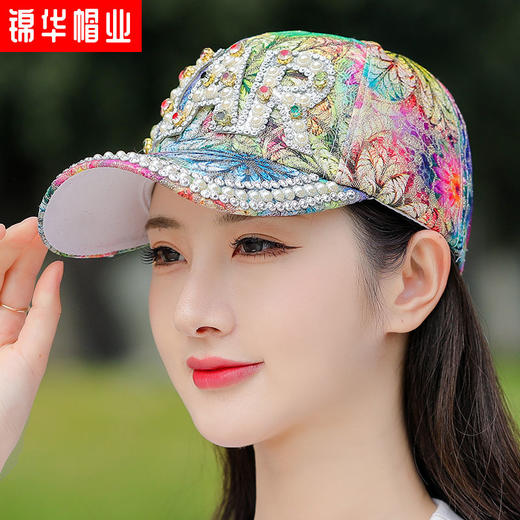 TZW-帽子女夏天遮阳棒球帽女士新款洋气鸭舌帽子名族风帽子女凉帽 商品图2
