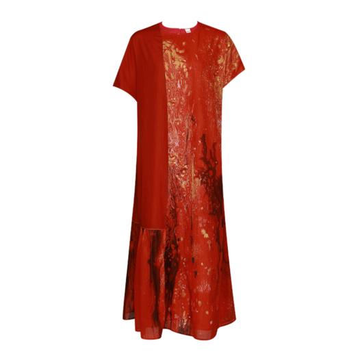 赤云霞印花连衣裙| 现货加急发 商品图4