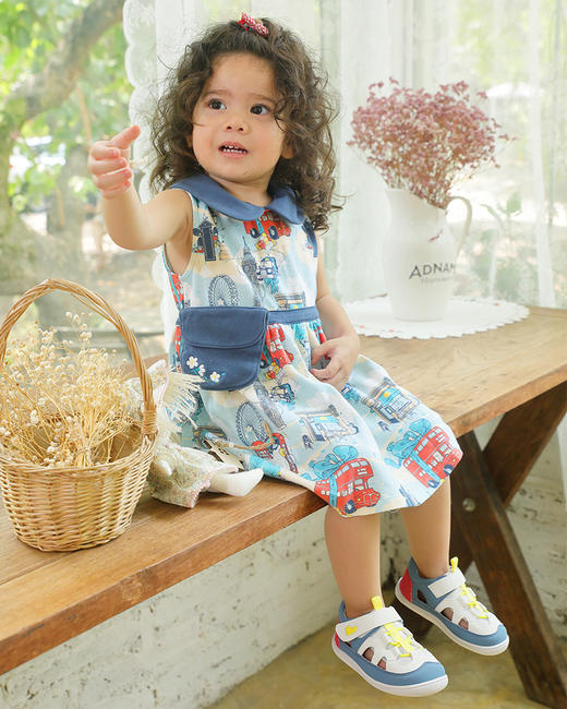 小蓝羊0~3岁学步系列2023夏季新款网布透气学步鞋 商品图5