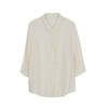 谜底通勤OL风衬衫分袖女2023夏季新款时尚简约宽松衬衣232MC0668 商品缩略图4