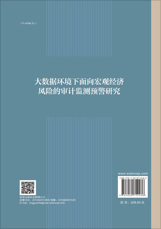 大数据环境下面向宏观经济风险的审计监测预警研究 商品图1
