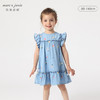 马克珍妮夏装新款 女童花边袖纯棉牛仔裙连衣裙230792 商品缩略图0