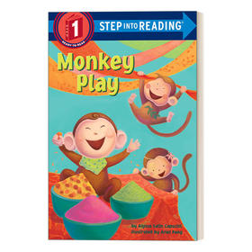 英文原版 Step into Reading 1 - Monkey Play 猴子游戏 兰登分级读物1 英文版 进口英语原版书籍