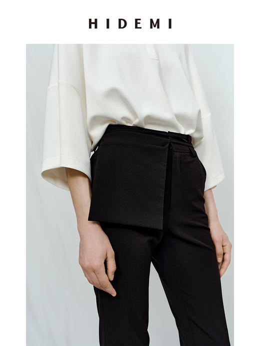 HIDEMI 经典腰包款设计感极简显瘦九分神裤 商品图3