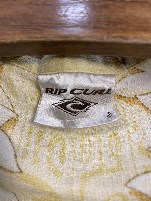 90年代 Vintage RIP CURL 刺绣 100% 全棉 特殊剪裁 夏威夷衫_HWIS(L-XL) 商品图3