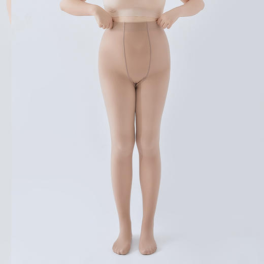 SN-xgdsgw_MINMIN加肥加大码高密水光袜面膜袜打底连裤袜子女肉色光腿神器奶茶 商品图1