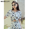 NEELLY纳俪商场同款法式桔梗泡泡袖上衣女碎花A字半身裙两件套潮N23044Z03306 商品缩略图1